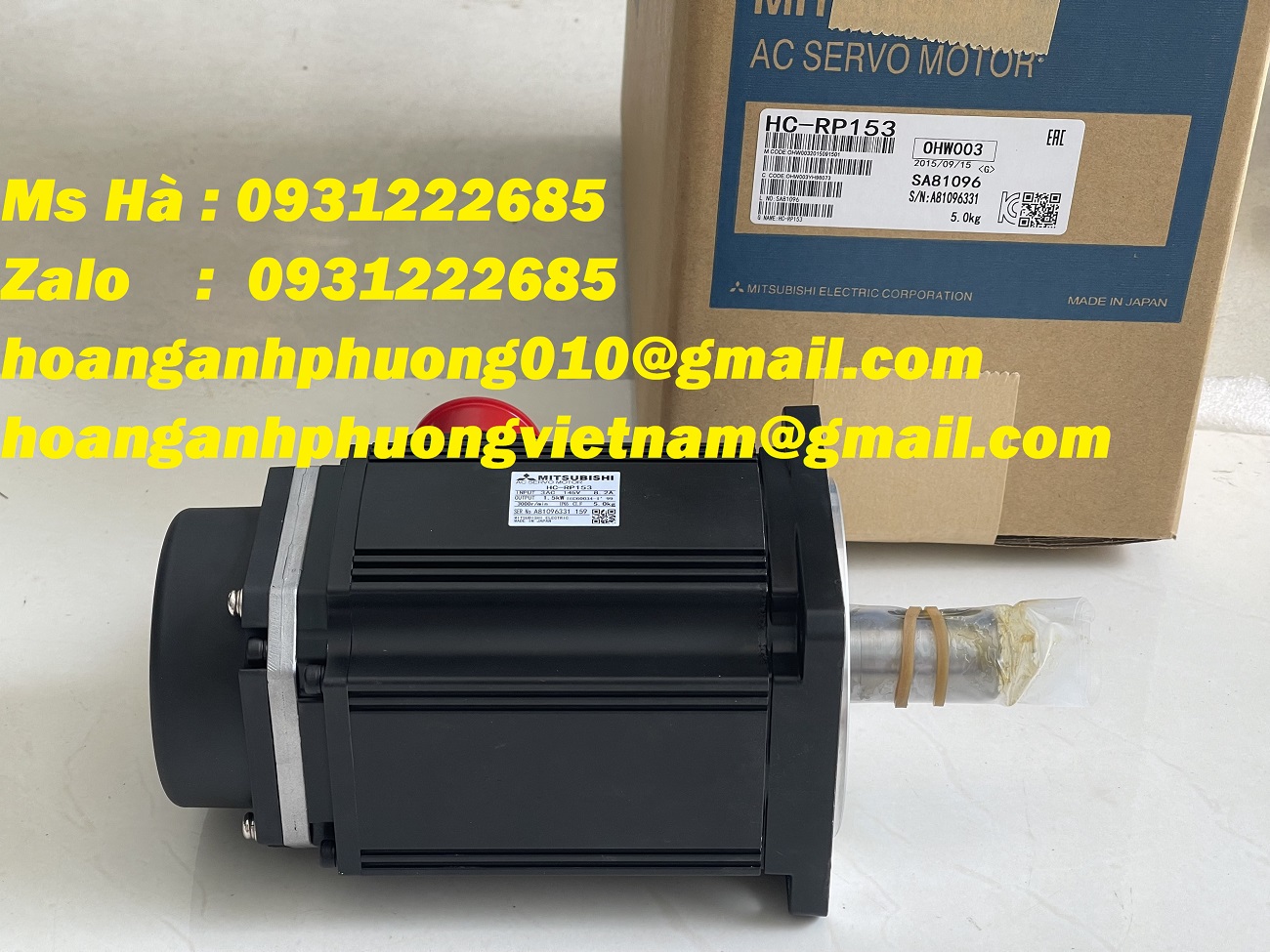 Động cơ HC-RP153 mitsubishi xuất xứ Nhật - chính hãng